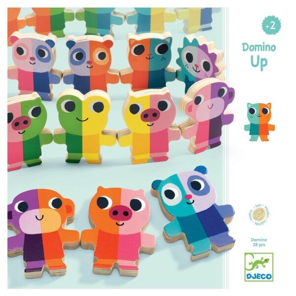 Djeco Educational wooden games Domino Up