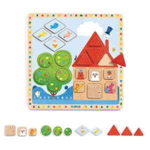 Djeco Educational Wooden Puzzles Ludigeo