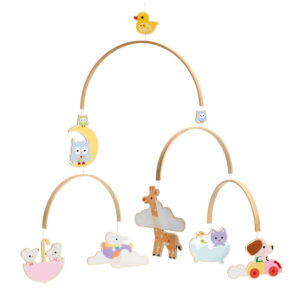 Djeco Illustrated wooden mobiles Baby animals