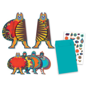 Djeco Parties / Birthdays Superheroes invitation cards