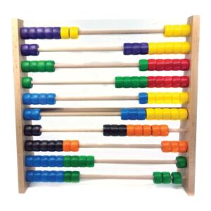 Ebert Wooden bacus 10 row 2 colors per line beech tree made in germany