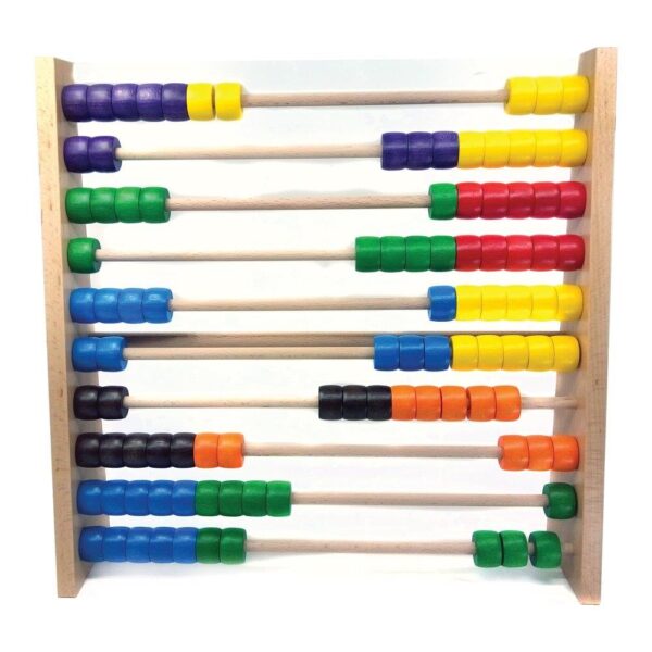 Ebert Wooden bacus 10 row 2 colors per line beech tree made in germany