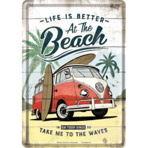 Nostalgic Metal Card Volkswagen VW Bulli – Beach
