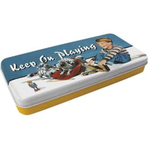 Nostalgic Tin Pencil box 9,2x19x2,6cm Keep On Playing