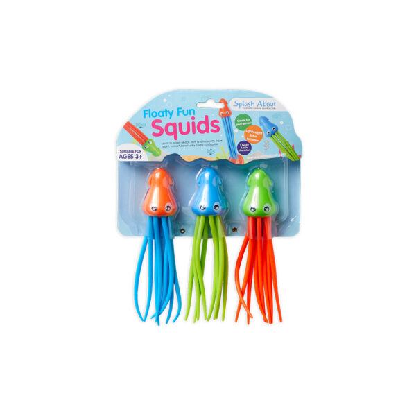 Splash FLOATING SQUID SHAPED SWIM TOY (3PCS/SET)