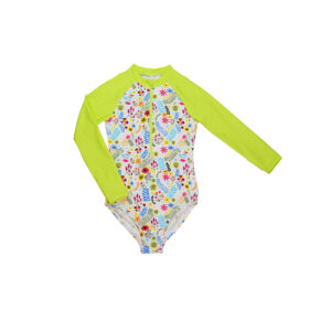 Splash GIRLS JUNGLE LIME SUNSUIT – 6-7 YEARS