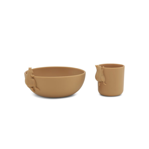 KS BUNNY BOWL AND CUP SET ALMOND