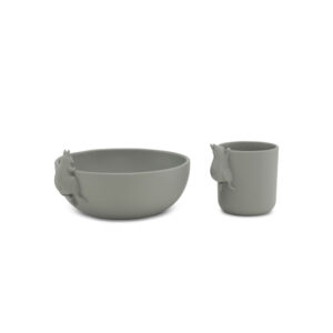 KS BUNNY BOWL AND CUP SET WHALE