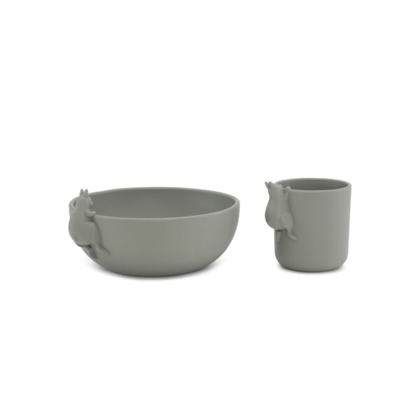 KS BUNNY BOWL AND CUP SET WHALE