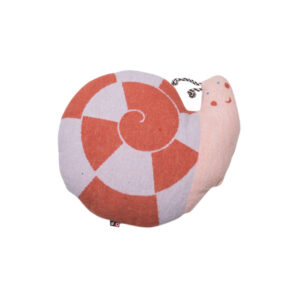 David Fussenegger JUWEL cushion filled – snail 30 x 30 cm terracotta