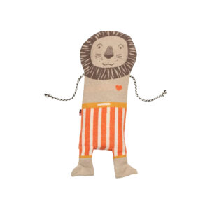 David Fussenegger JUWEL set, blanket in puppet – lion 70 x 90 cm ecru